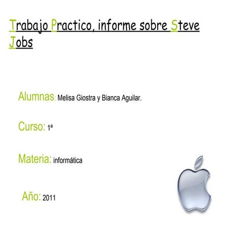 STEVE JOBS 