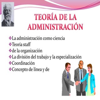Teoria de la Administración