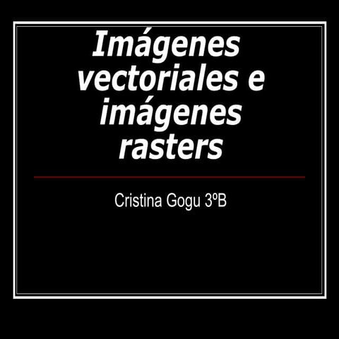 Imagen raster e imagen vectorial