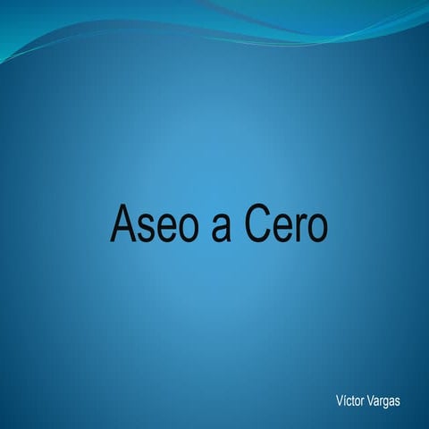 Aseo a Cero