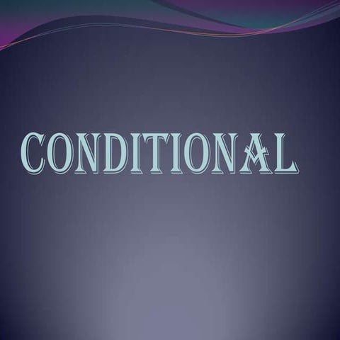 CONDITIONAL SENTENCES | PPTX