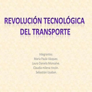 evolucion del transporte
