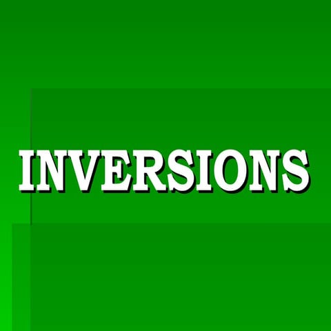 INVERSIONS