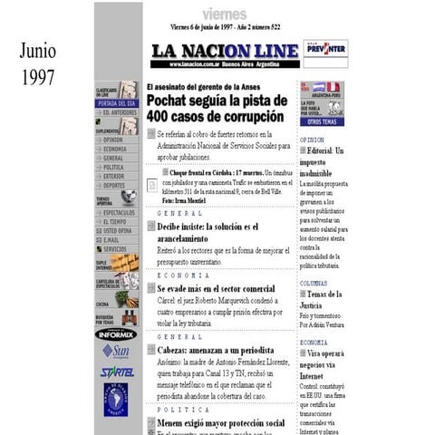 Evolución gráfica de LaNación.com