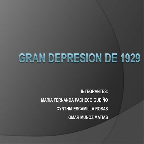 Ppt. crisis del 29 y efectos politicos en chile | PDF