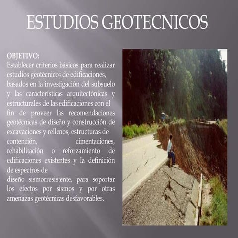 Estudios Geotecnicos