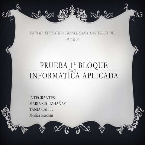PRUEBA DE INFORMATICA APLICADA 