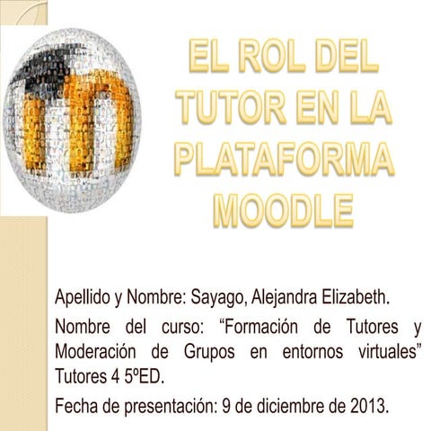 El Rol del Tutor en la Plataforma Moodle