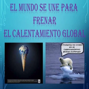 Acciones para reducir el calentamiento global | PPT