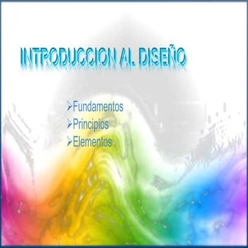 INTRIDUCCIÓN AL DISEÑO