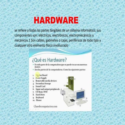 Reconocimiento de las partes de la 