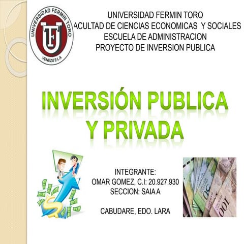 Inversión publica y privada
