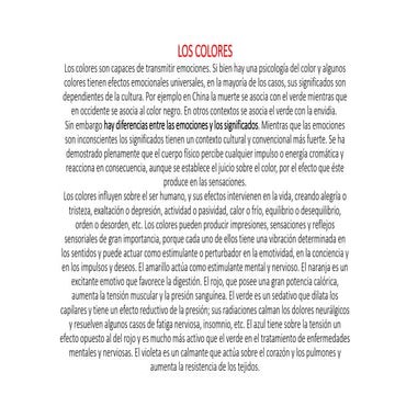 LOS COLORES POR: GALANTE JULIA