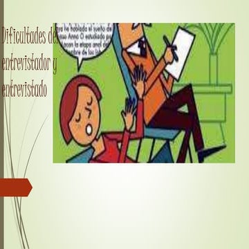 DIFICULTADES DEL ENTREVISTADOR
