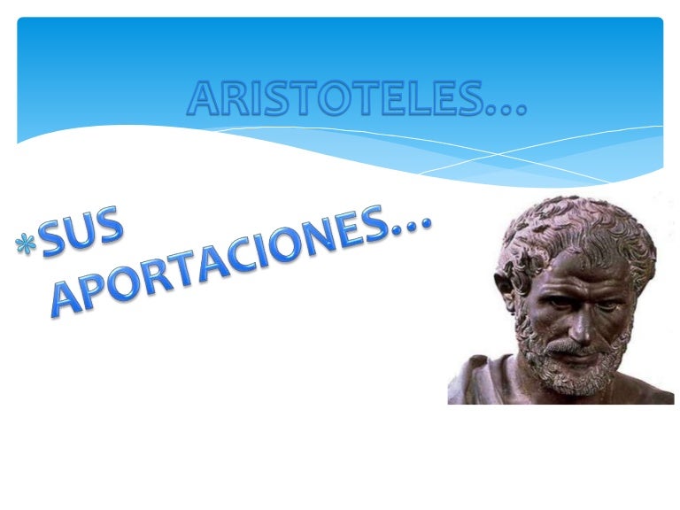 aportaciones de aristoteles