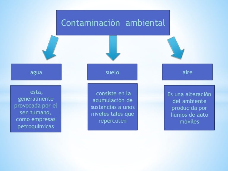 diagrama de contaminacion ambiental