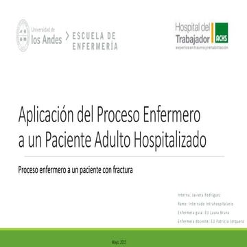 PAE a un paciente con fractura