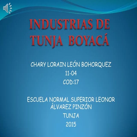 Industrias De Tunja 