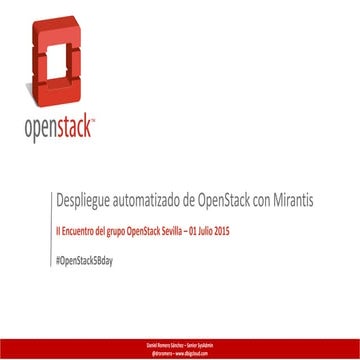 Despliegue automatizado de OpenStack con Mirantis