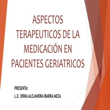 Medicación Geriátrica 