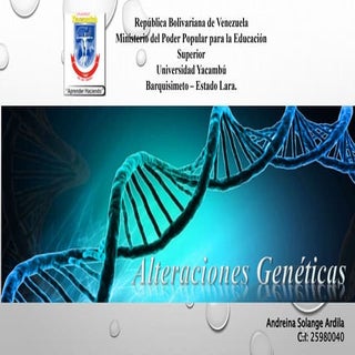 Alteraciones genéticas
