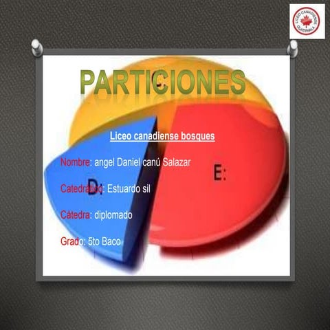 Particion del disco duro (Practica 22) | PPTX