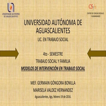Modelo en Trabajo Social 