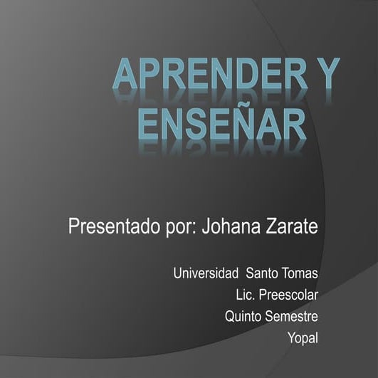 Aprender y enseñar .. teorias del aprendizaje. 