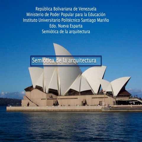Semiotica de la arquitectura