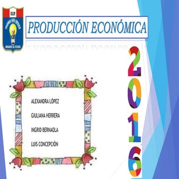 producción económica PPT