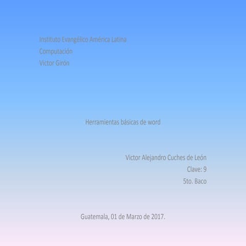 Herramientas Básicas de Word