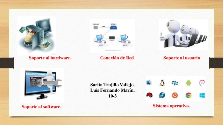 tipos de soporte técnico.