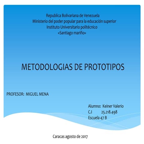 metodologia de prototipos