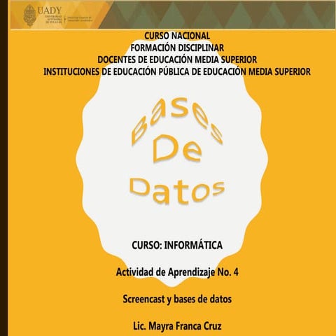 BASES DE DATOS
