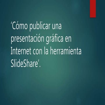 Realiza una presentacion grafica