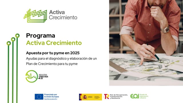 Programa Activa Crecimiento · Ayudas para el diagnóstico y elaboración de un Plan de Crecimiento para tu pyme