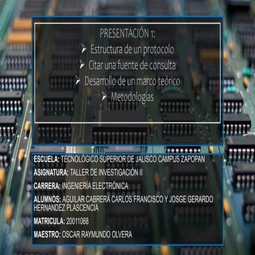 Estructura de un protocolo | PPTX