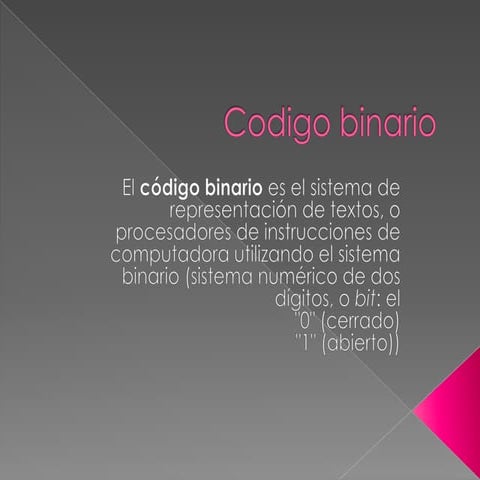 Codigo binario | PPTX