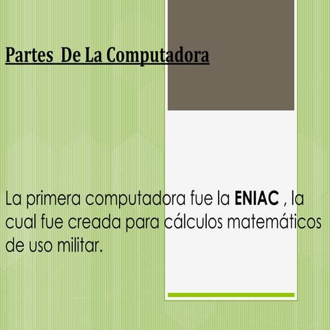 Partes De La Computadora