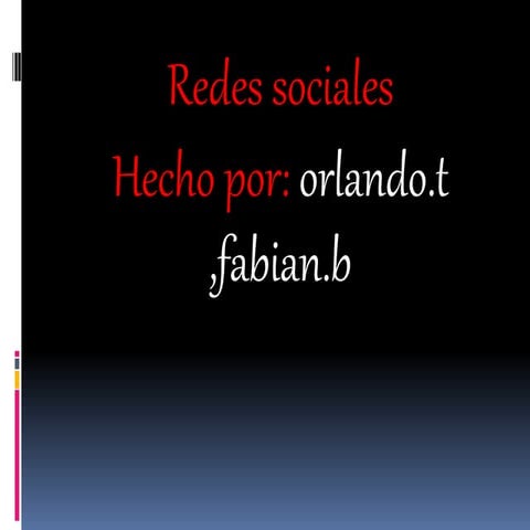 REDES SOCIALES