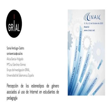 Percepción de los estereotipos de género asociados al uso de Internet en estu...