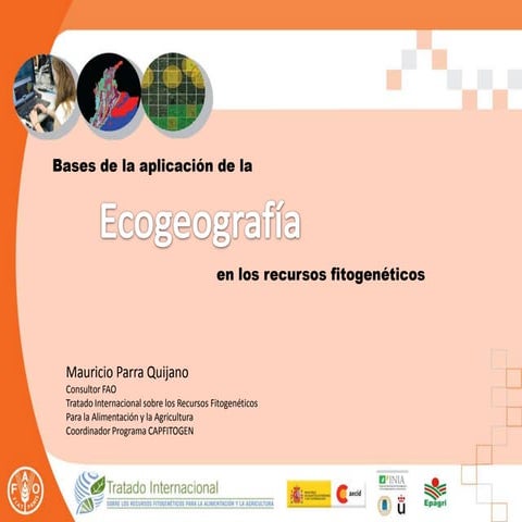 Presentación 1 - Bases Ecogeografía - Taller Regional