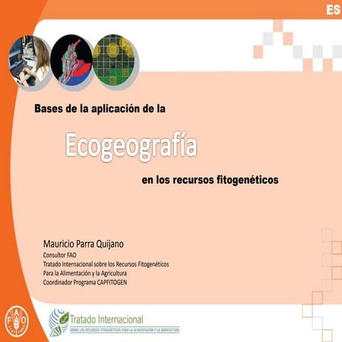 Presentación 1 - Bases de la Ecogeografía
