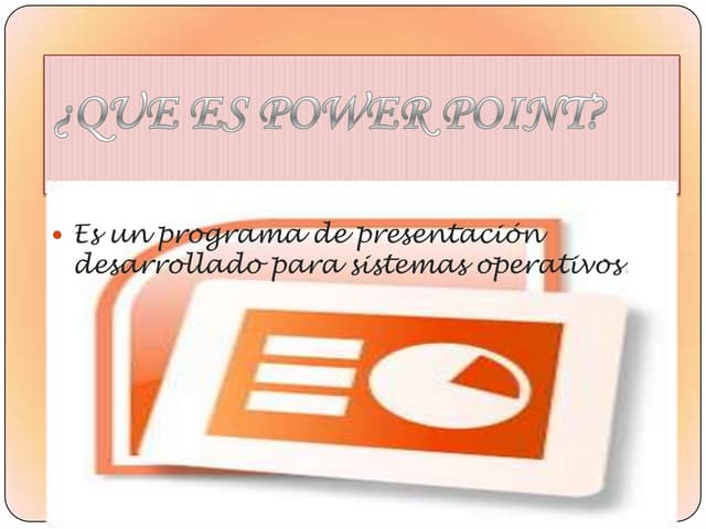 ¡que es power point?