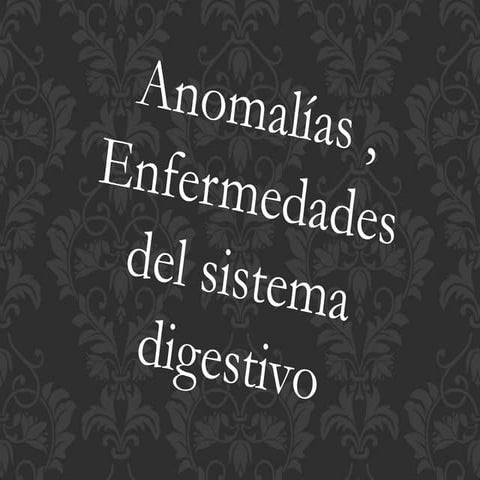 Anomalias 