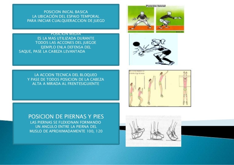 TIPOS DE POSICIONES DEL VOLEIBOL