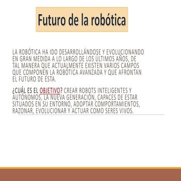 Presentación robotica