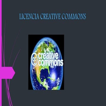 LICENCIAS CREATIVE COMMONS
