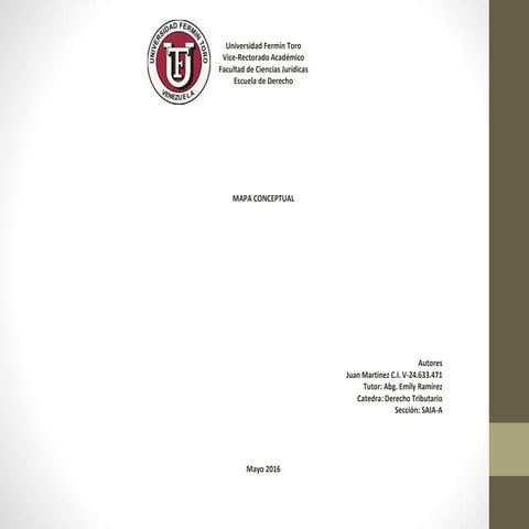 Mapa conseptual de tributario