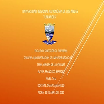 Origen de la Internet